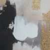 Obraz ręcznie malowany abstrakcyjny beżowy 80 X 80 cm – wprowadza spokój i styl