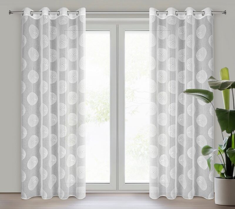 FIRANA GOTOWA MILAGROS 140 X 250 CM BIAŁY