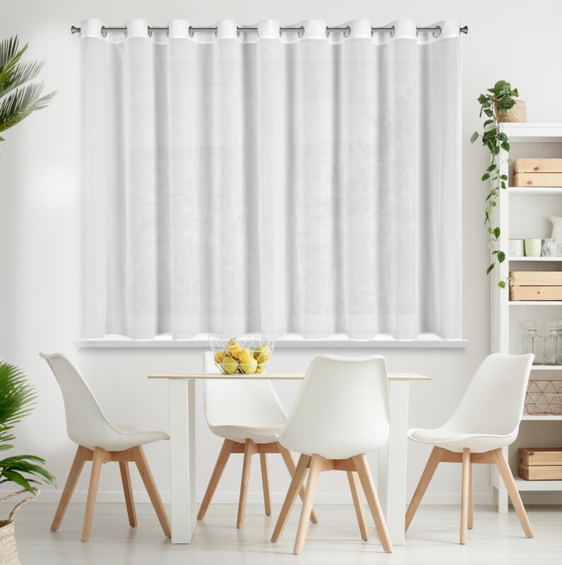 Firana gotowa Arleta biała 295 x 160 cm – subtelnie rozprasza światło