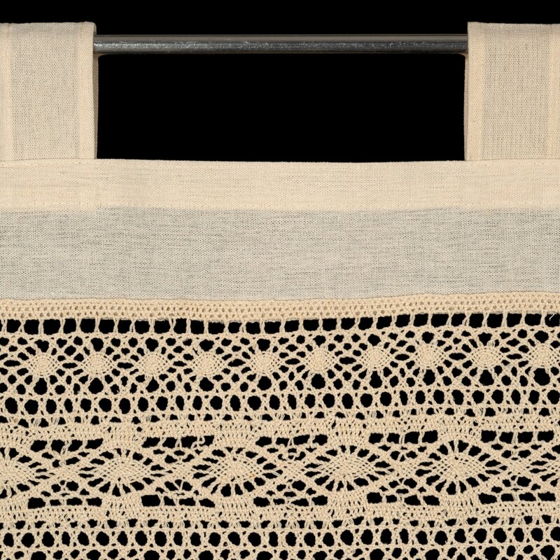 Firana gotowa Maddeline jasnobeżowa 150 x 35 cm – rozświetla wnętrze
