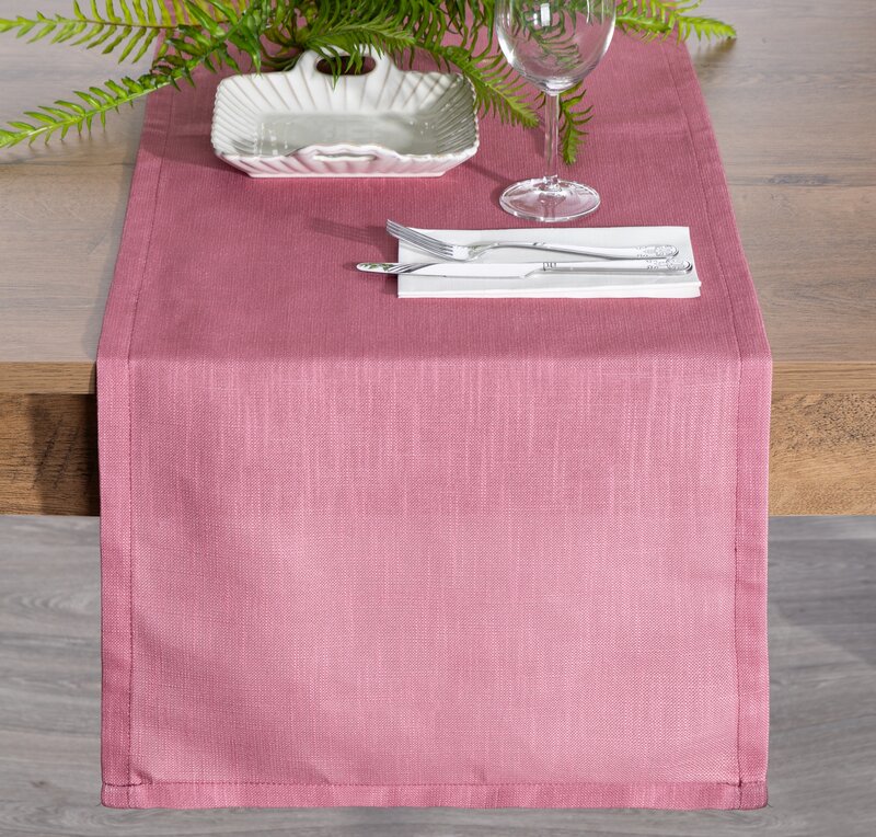 Bieżnik Summer6 pudrowy róż 40 x 140 cm – ożywi wnętrze