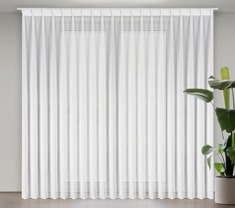 Firana gotowa Ruby biały 230 x 270 cm – rozświetla wnętrze