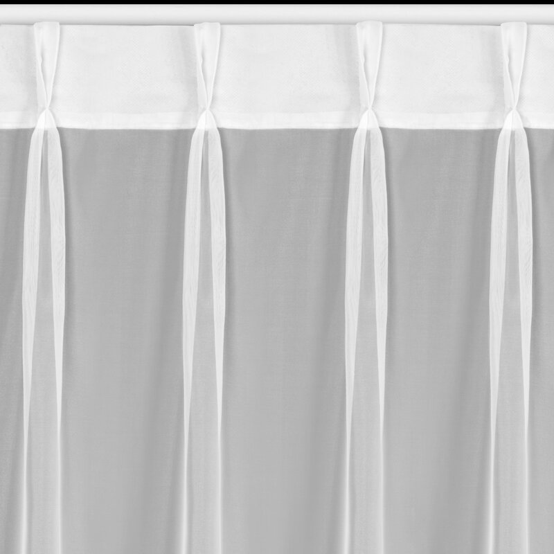 Firana gotowa Lucy biała 80 x 270 cm – miękko się układa