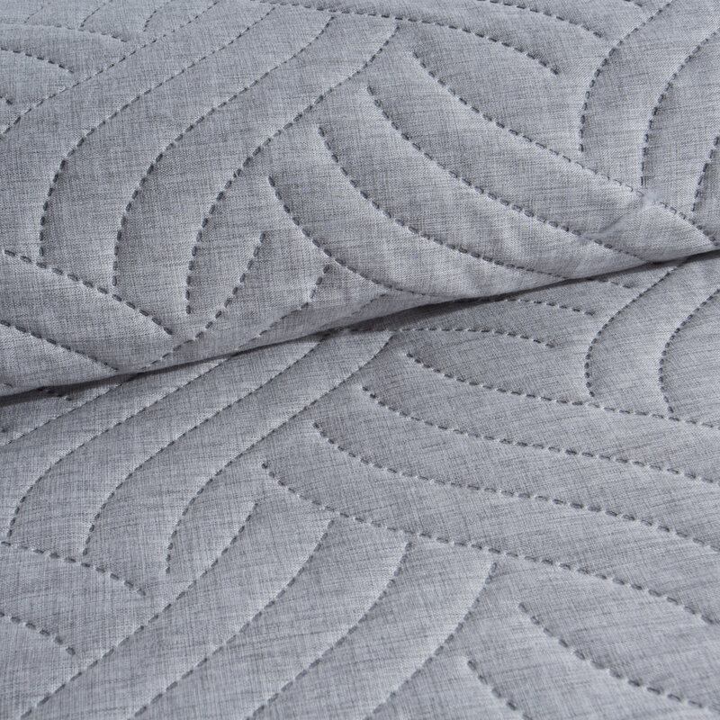 Narzuta na łóżko srebrna 170 x 210 cm – doda szyku sypialni