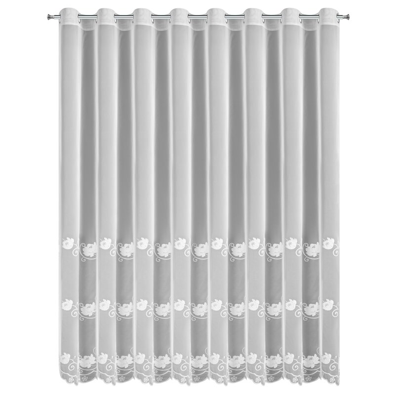 Firana gotowa Leti biała 350 x 250 cm – rozjaśnia wnętrze