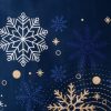 KOMPLET POŚCIELI ŚWIATECZNEJ CAROL 220 X 200 CM CIEMNONIEBIESKI