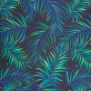 Zasłona gotowa D91 Palms czarna 140 x 250 cm – wprowadza egzotyczny klimat
