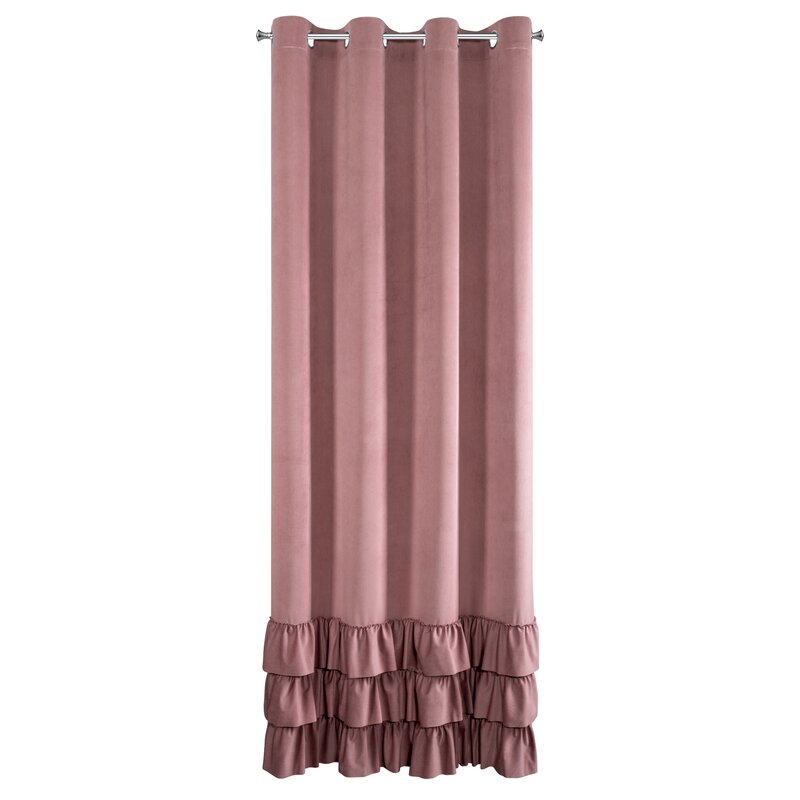 Zasłona gotowa Megi pudrowy róż 140 x 250 cm – zaciemnia pomieszczenie