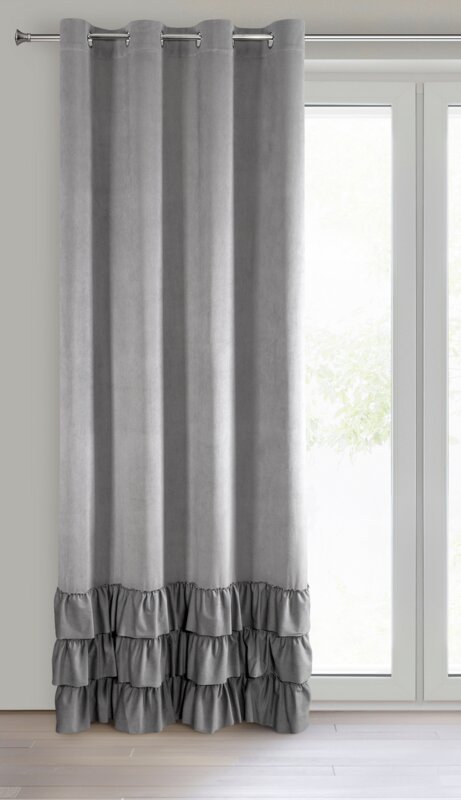Zasłona gotowa Megi stalowa 140 x 250 cm – stworzy przytulny nastrój