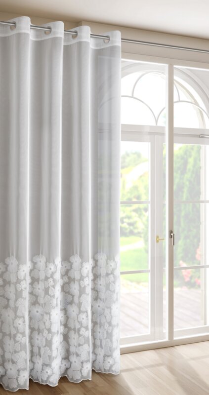 Zasłona gotowa Jasmin biała 140 X 250 CM – rozjaśnia wnętrze