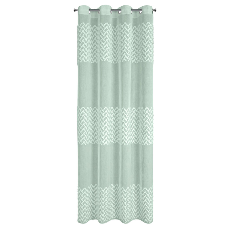 Zasłona gotowa miętowa 140 x 250 cm – filtruje światło
