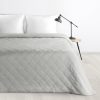 Narzuta welurowa D91 srebrna 170 x 210 cm – doda blasku sypialni