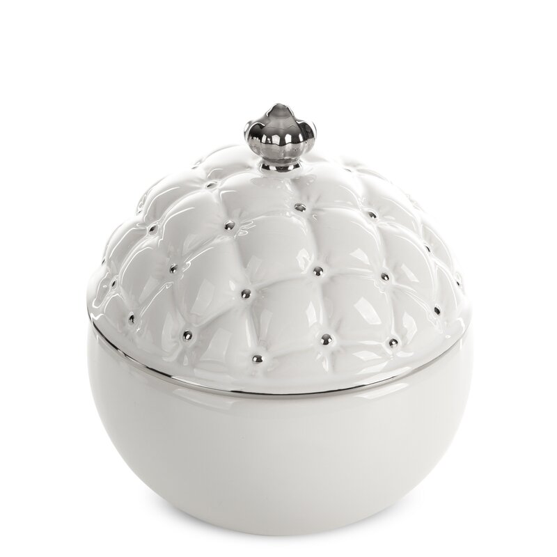 Wazon ceramiczny biały o 17 x 20 cm – idealny na kwiaty