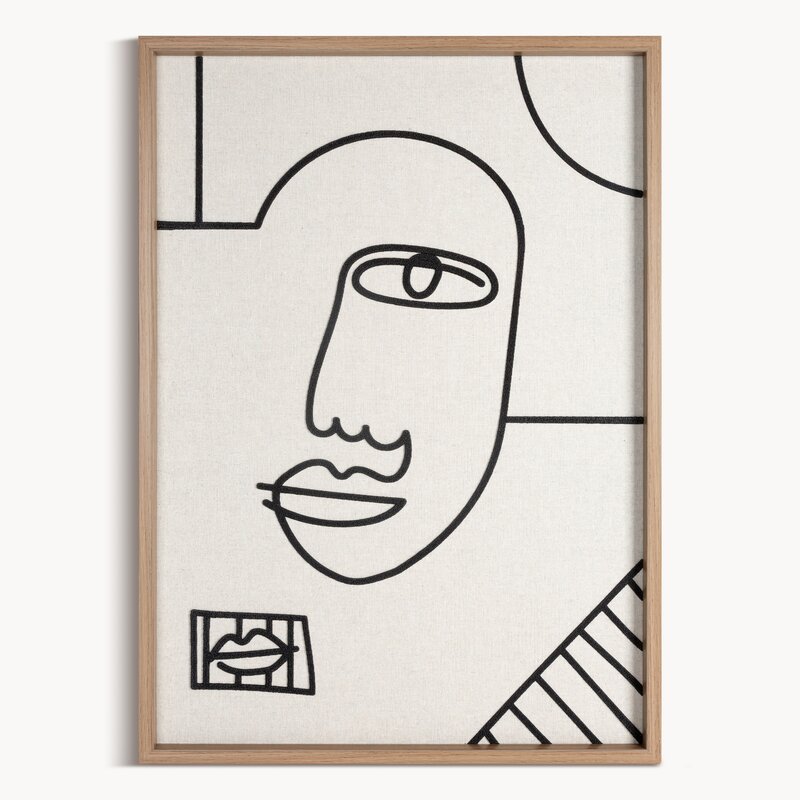 Obraz ręcznie malowany Abstrakcyjny beżowy 50 X 70 cm – doda wnętrzu charakteru