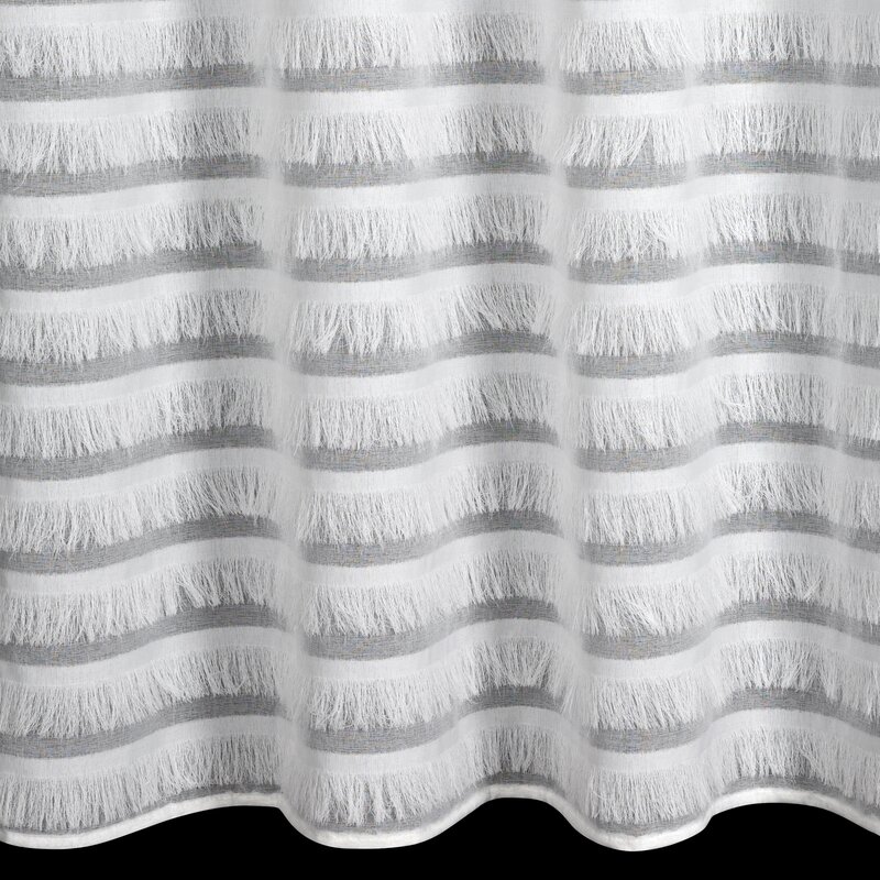 Firana gotowa DANA 1 biała 140 X 250 cm – z falistym wzorem