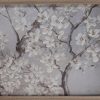 Obraz ręcznie malowany kwiaty biały 80 X 60 cm – wprowadza harmonię