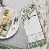 Komplet ściereczek kuchennych 3szt 50x75 cm bawełniany kolor biały, zielony 200 g/m2 OLIVE – stylowy dodatek