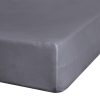 Prześcieradło jersey ciemnostalowe 90x200x25 cm – idealne dopasowanie
