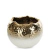 WAZON DEKORACYJNY SERIN (01) O 15 X 12 CM BIAŁY