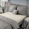 Prześcieradło jersey beżowe 140 x 200 x 30 cm – miękkie i otulające