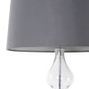 Lampa stołowa TIANA stalowa O 32 x 76 cm – subtelny blask w domu
