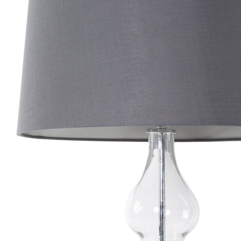 Lampa stołowa TIANA stalowa O 32 x 76 cm – subtelny blask w domu