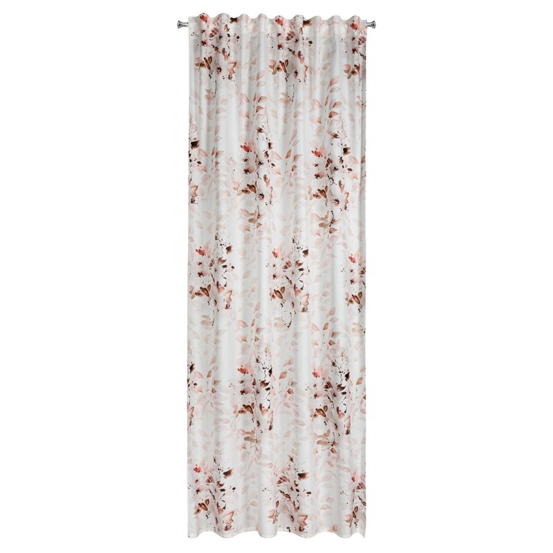 Zasłona gotowa D91 powdery różowa 140 X 270 CM – miękka i subtelna
