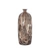 Wazon ceramiczny Marika brązowy o 13 x 42 cm – na suszone kwiaty