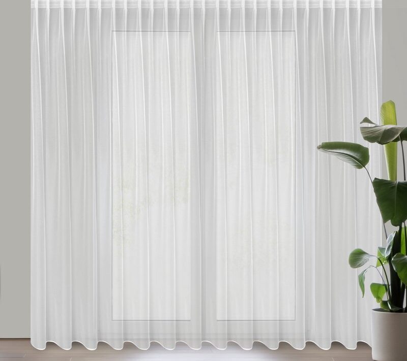 Firana gotowa Tonia biała 400x300 cm – rozprasza światło