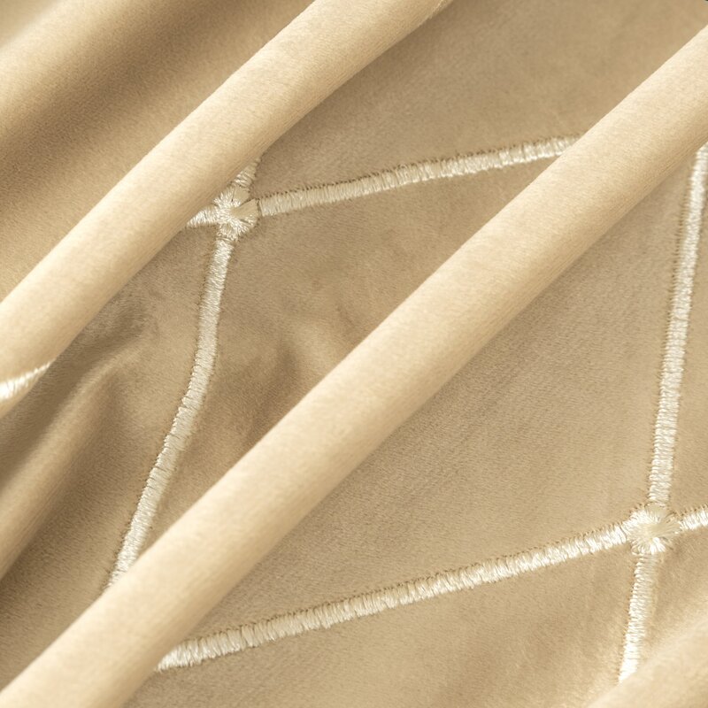 Zasłona dekoracyjna Pierre Cardin Margo beżowa 140 X 250 cm – do salonu i sypialni