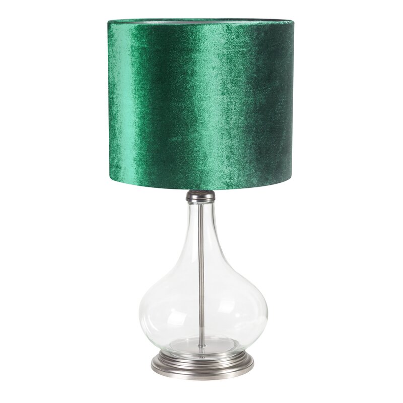 Lampa stołowa KIM ciemnozielona fi 32 x 61 cm – stworzy nastrój