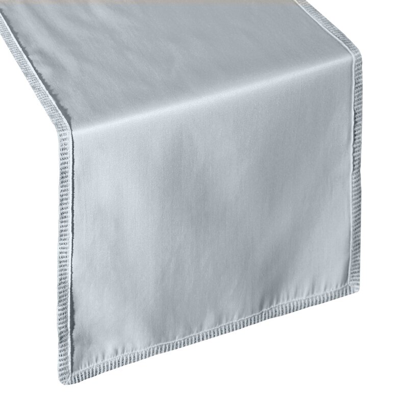 Obrus dekoracyjny popielaty 35 x 180 cm – doda szyku Twoim spotkaniom