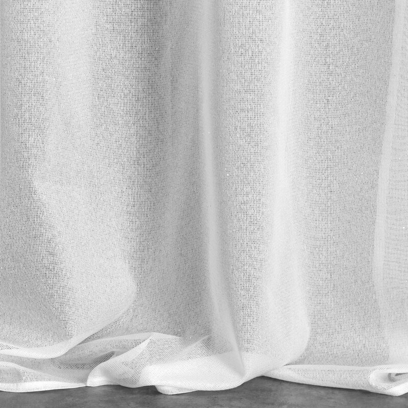 Zasłona gotowa Kejti biały 140 x 250 cm – rozprasza światło