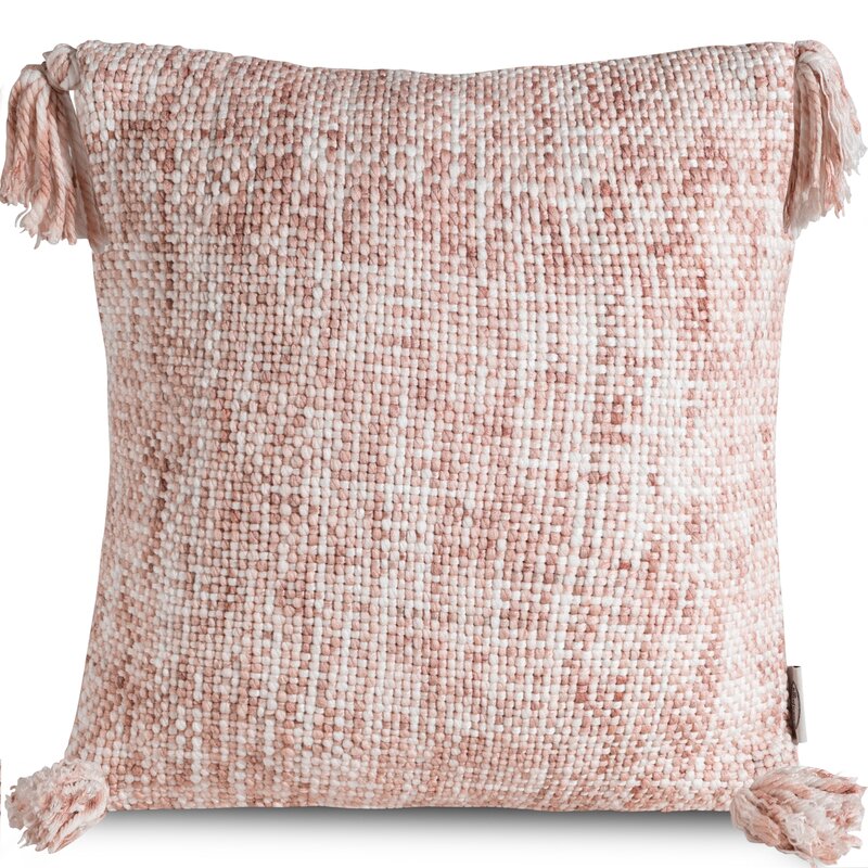 Poszewka Bukla GATI pudrowy róż 40 x 40 cm – doda przytulności
