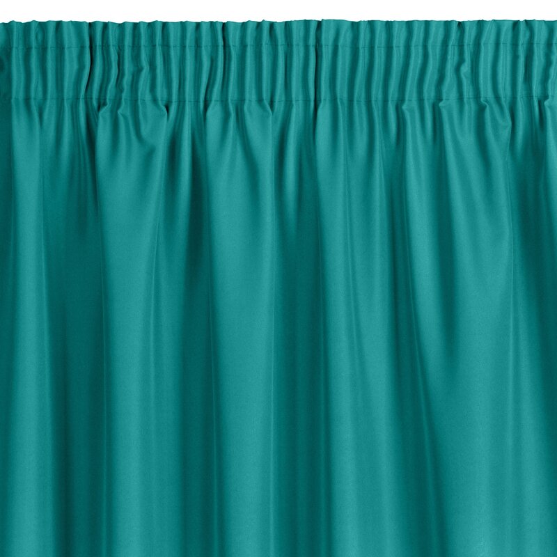 ZASŁONA GOTOWA RITA NA TAŚMIE 140 X 270 CM TURKUSOWY