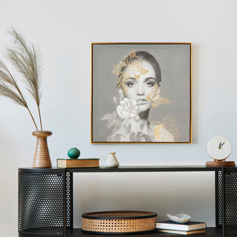 OBRAZ 572 50 X 50 CM POPIELATY