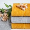 Ręcznik welurowy Ibiza stalowy 50 x 90 cm – miękki i chłonny