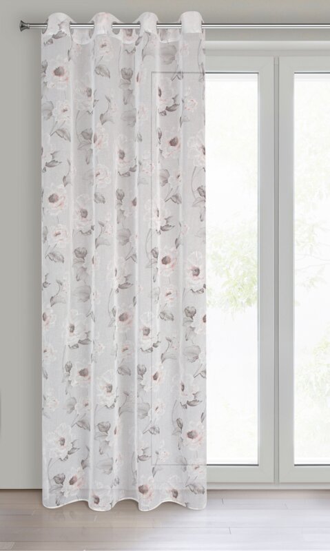 Firana gotowa Bessy biała 140 x 250 cm – rozjaśnia wnętrze