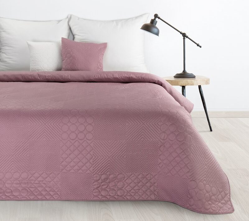 Narzuta D91 różowa 170 x 210 cm – doda przytulności