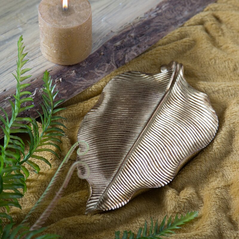PATERA DEKORACYJNA AMARI (01) 31 X 19 X 3 CM ZŁOTY