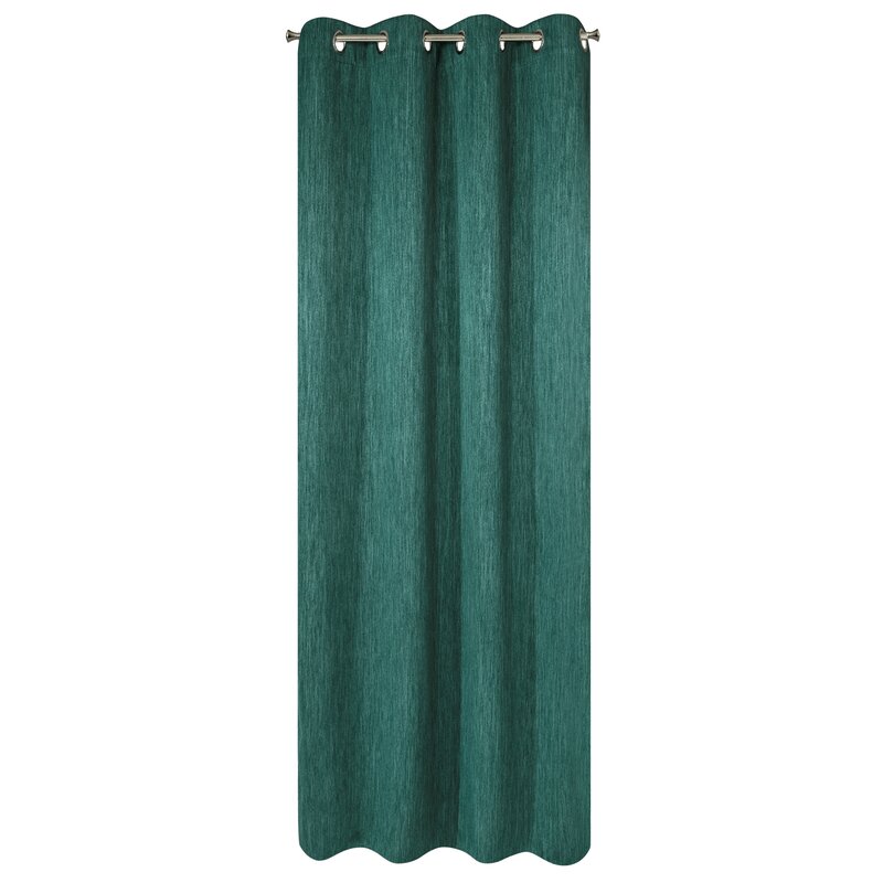 Zasłona gotowa Rossie zielona 140 x 250 cm – zaciemnia pomieszczenie