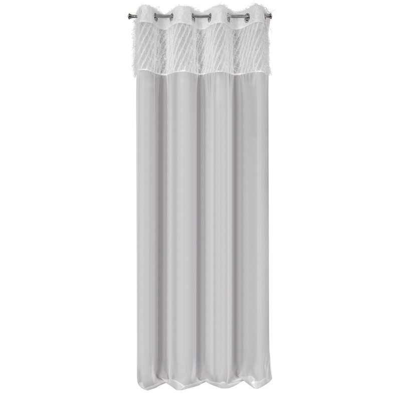 Zasłona gotowa Amira jasnoszara 140 x 250 cm – zaciemniająca i stylowa