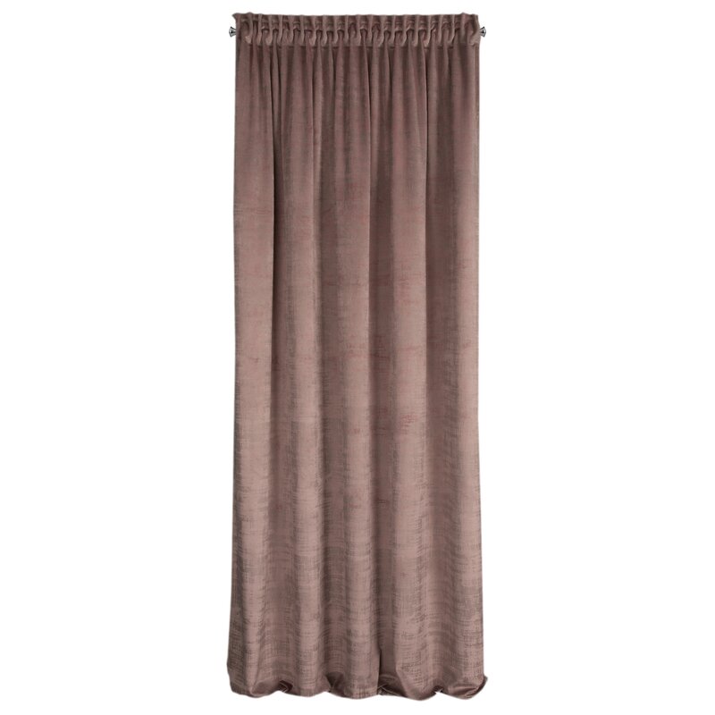 Zasłona gotowa pudrowy róż 140 x 270 cm – doda ciepła wnętrzu