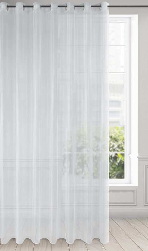 Firana gotowa D91 Alexa biała 350 X 250 cm – rozświetli wnętrze