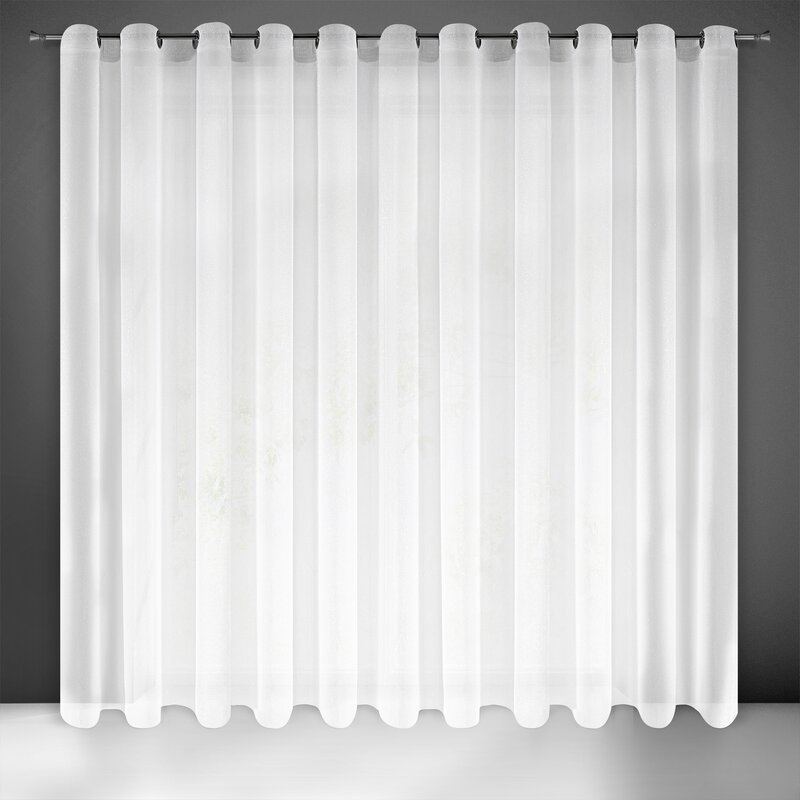 Firana gotowa biała 350 x 250 cm – rozprasza światło