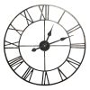 Zegar ścienny czarny 59 x 11 cm – industrialny akcent