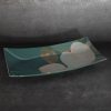 Patera ceramiczna LC/SALVIA3 szałwiowa 41x20x6 – do dekoracji stołu