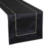 Bieżnik Madele czarny 40 X 140 CM – do jadalni i salonu