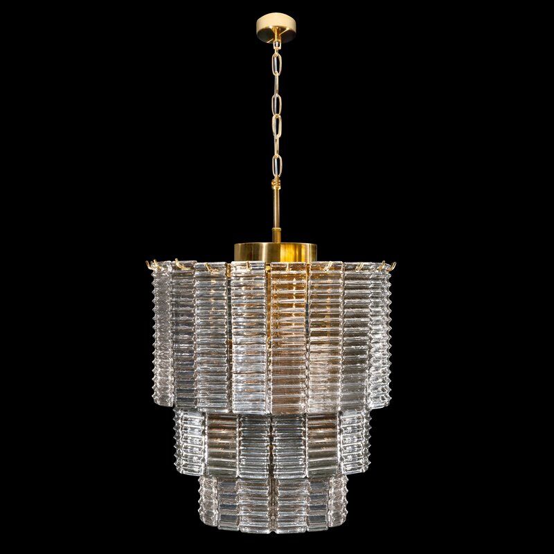 Lampa wisząca Dalia złota fi 42 x 50 cm – doda blasku wnętrzu