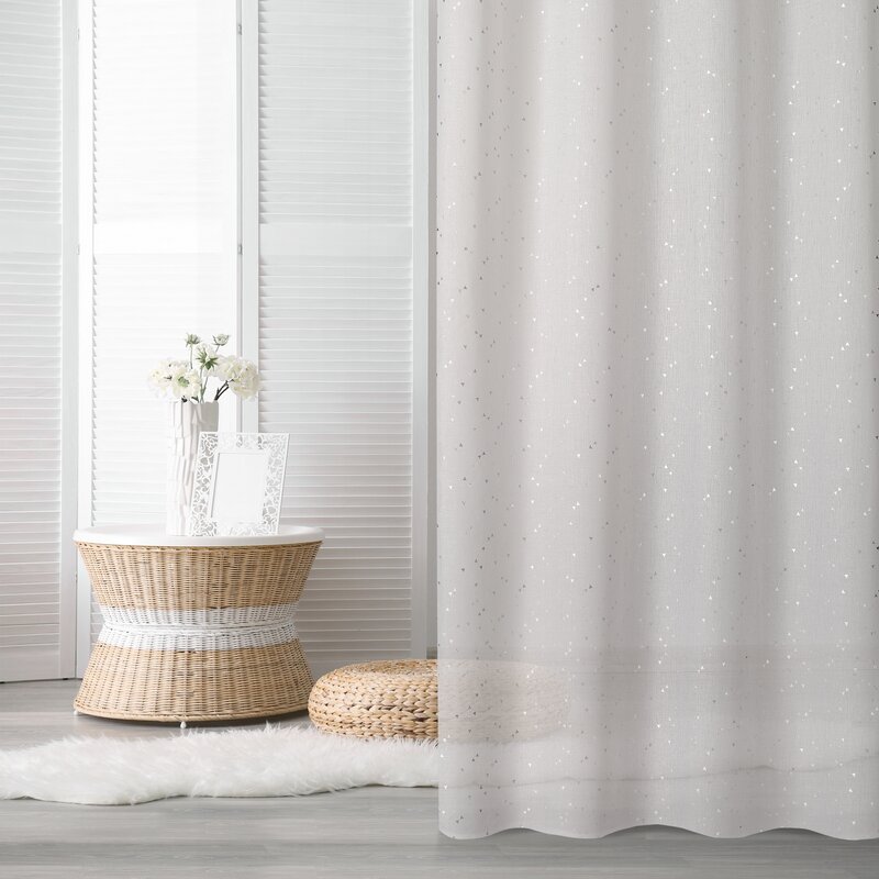 Zasłona gotowa RIVIA biała 140 X 250 CM – rozświetla wnętrze